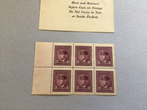 Canada vintage mint never hinged booklet pane stamps Ref 64532