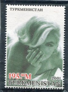 Turkmenistan 2001 MARILYN MONROE 1 value Perforated Mint (NH)