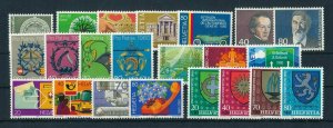 Switzerland 1980 Complete Year Set  MNH