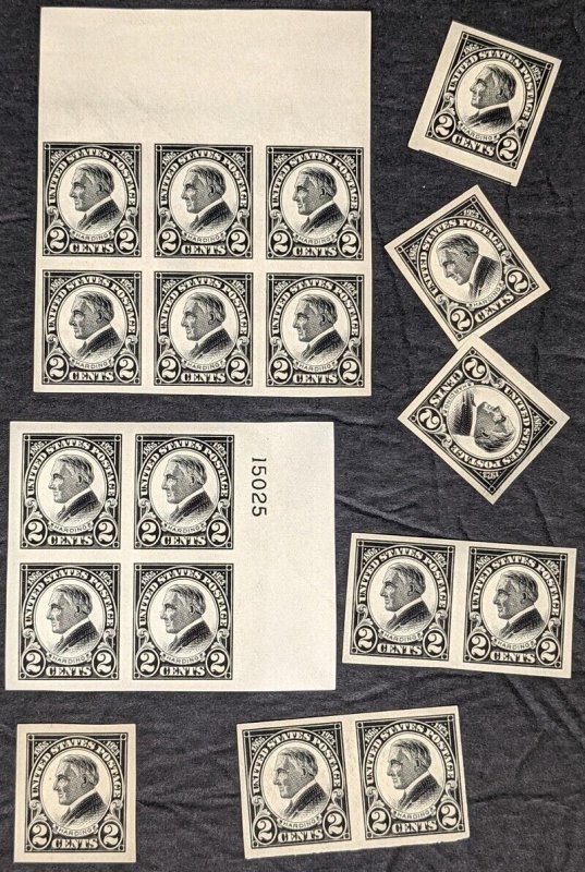 EDW1949SELL : USA 1923 Sc #611. 44 stamps. VF MNH. Mostly in multiples. Cat $384