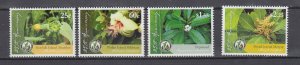 J44069 JL Stamps  2011 norfolk island set mnh #1032-5 flowers