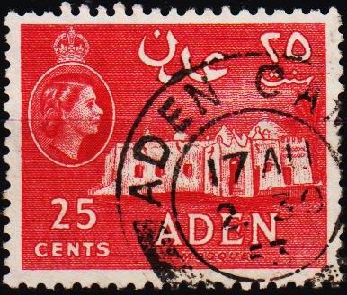 Aden.1953 25c  S.G.80 Fine Used