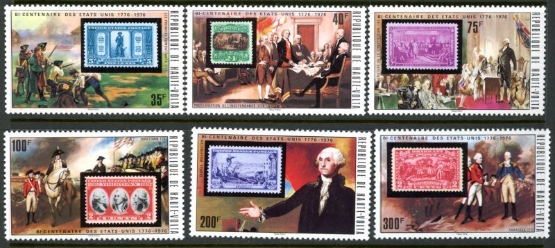 Upper Volta 352-7 USA Bicentennial stamp MNH mint perf      (Inv 001283.)