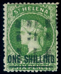 MOMEN: ST HELENA SG #17w 1864 INVERTED WMK USED LOT #60430