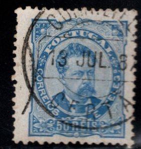 Portugal Scott 61 Used King Luiz stamp nice color and centering.