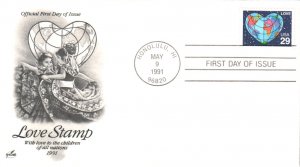 #2535 Love - Earth Artcraft FDC