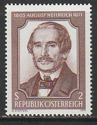 1971 Austria - Sc 899 - MNH VF - 1 single - August Neilreich, Botanist