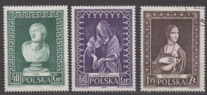 Poland Scott 746-747 MH 748 CTO