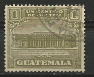 Guatemala # RA2  Post Office Building    (1) VF Used