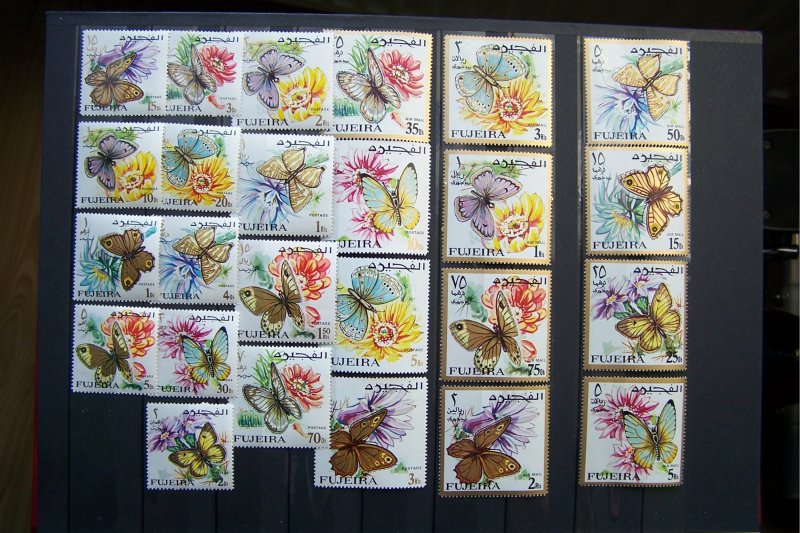 Fujeira 1967 MNH Butterflies