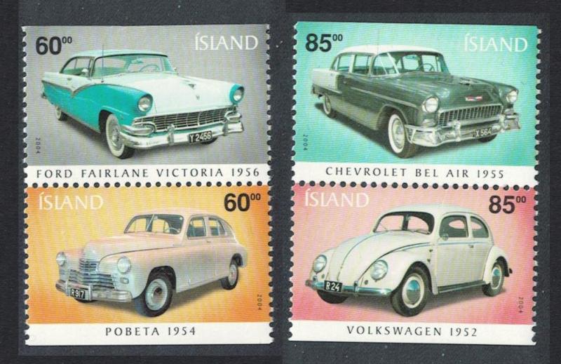 Iceland Cars 4v Pairs SG#1074-1077