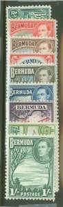 Bermuda #105/109a/112/118/122 Unused Multiple