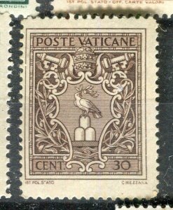 VATICAN; 1945 early Pictorial issue fine Mint hinged 30c. value