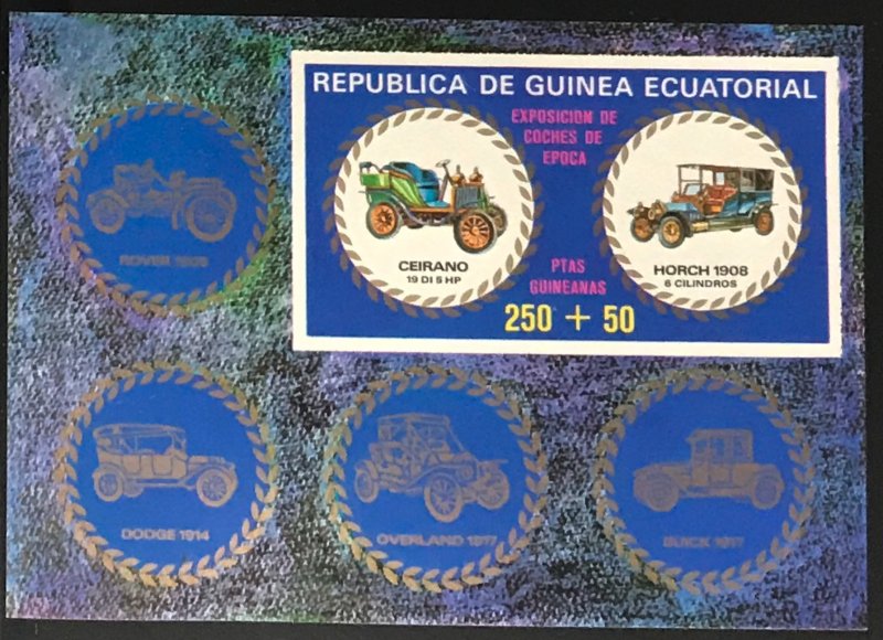 Equatorial Guinea #MiBl229 MNH S/S CV€7.50 Antique Cars