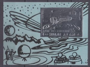 1972 Sharjah 1063/B137bsilver Future space projects 12,00 €