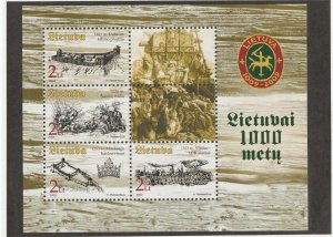 Lithuania 2003,  1000th Anniversary, Scott No(s).  748 Souvenir Sheet