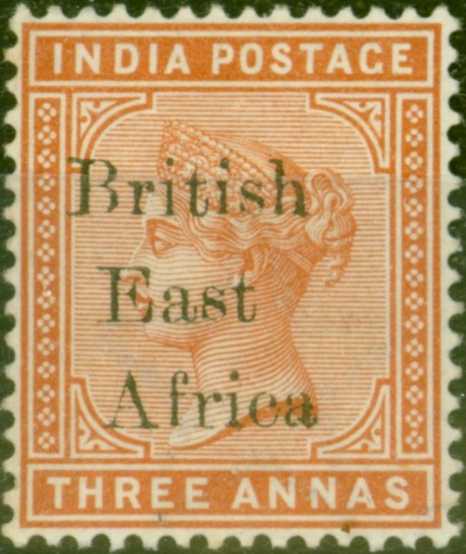 B.E.A KUT 1895 3a Brown-Orange SG54 Fine Mtd Mint