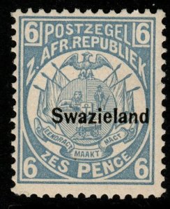 SWAZILAND SG6 1899 6d BLUE MTD MINT