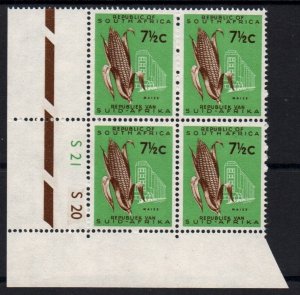 South Africa # 274 Plate Block MNH