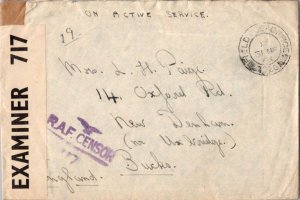 Great Britain Soldier's Free Mail 1943 Field Post Office 526, Reyjkavik, Icel...