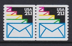 2150 Sealed Envelope Coil Pair MNH