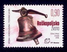 Bosnia & Herzegovina (Croat) Sc# 373 MNH Rosko Polje Church Bell