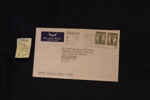 Australia 141 (pr) on cover Perth to W. Norfolk VA (#1223)