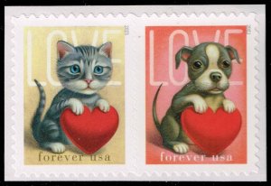 US #5746b Kitten and Puppy Pair; MNH