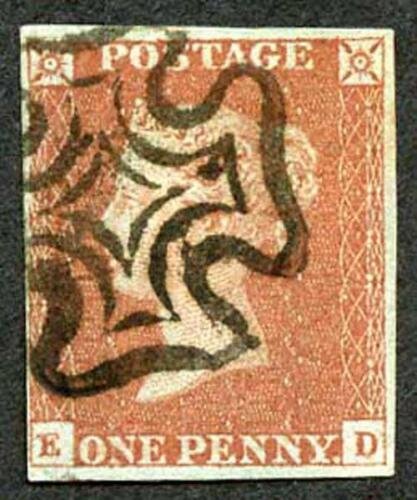 1841 Penny Red (ED) Plate 33 Dot In MX 