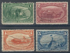 US 285-89 Used F/VF 1898 SCV $59.25