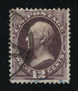 OUTSTANDING GENUINE SCOTT #162 F-VF USED 1873 BLACKISH VIOLET CBNC PRINTING