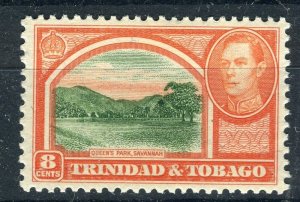 TRINIDAD TOBAGO; 1938 GVI Pictorial issue Mint MNH Unmounted Shade of 8c.