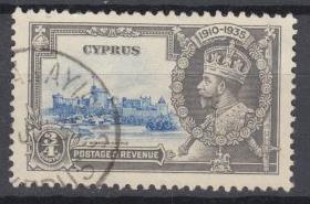 Cyprus - 1935 Coronation Issue \3/4pi\ (1170)
