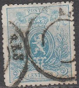 Belgium #25 F-VF Used CV $90.00