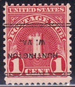 Precancel - DLE - Huntington, WV PSS 247 Compound Perf - Postage Due