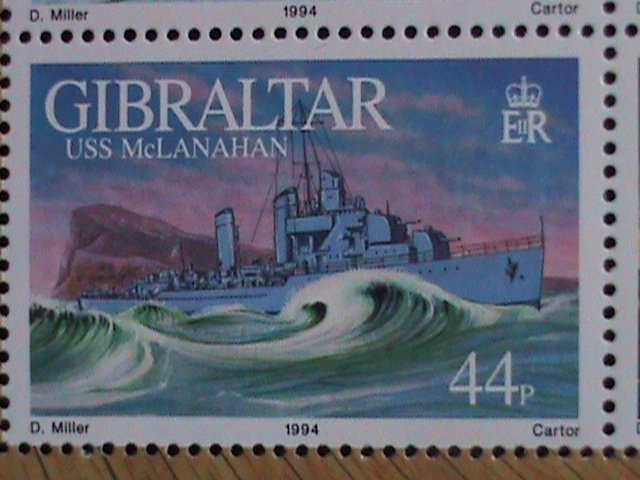 GIBRALTAR STAMP-1994 SC#660 WORLD WAR II WARSHIPS MNH S/S SHEET-VF VERY FINE