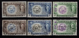 Bermuda 1949 Centenary of Postmaster Perot's Stamp, Set [Unused/Used]