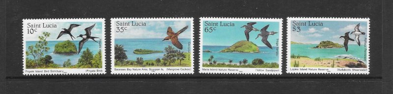 BIRDS - ST LUCIA #770-3 MNH