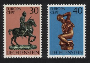 Liechtenstein Sculptures Europa 2v 1974 MNH SC#543-544 SG#587-588 MI#600-601