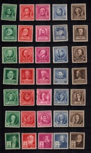 US  859-893  MNH cat $35.00