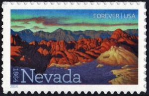 SC#4907 (49¢) Nevada Statehood Single (2014) SA