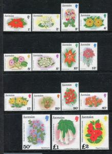 Ascension 274-288, MNH, 1981 Flowers Plants definitive. x27139