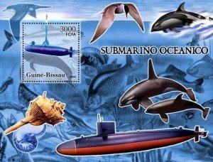 Guinea-Bissau MNH S/S Submarines 2005
