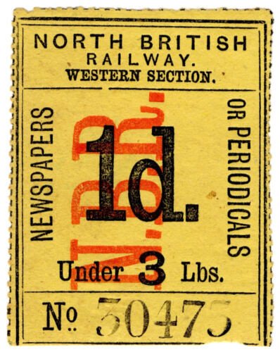 (I.B) North British Railway (Western Section) : Newspaper Parcel 1d 