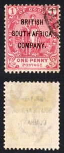 Rhodesia SG59 1d Opt British South Africa Company used Cat 29 pounds