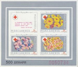 Macedonia Scott #'s RA27a MH silver sheets