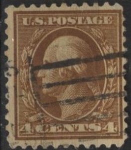 US 503 (used) 4¢ George Washington, brown (perf. 11) (1917)