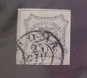 ITALY ROMAN STATES STAMP #9 cat.$72.00  USED