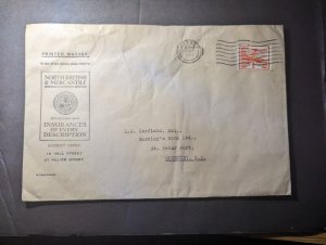 1943 England British Channel Islands First Day Cover FDC Jersey to Guernsey CI