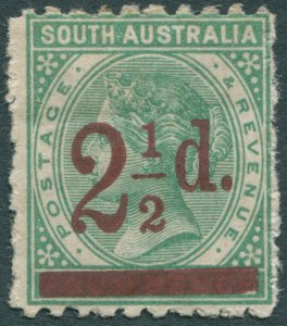 South Australia 1891 2½d on 4d pale green Perf 10 x 11½ SG231 unused